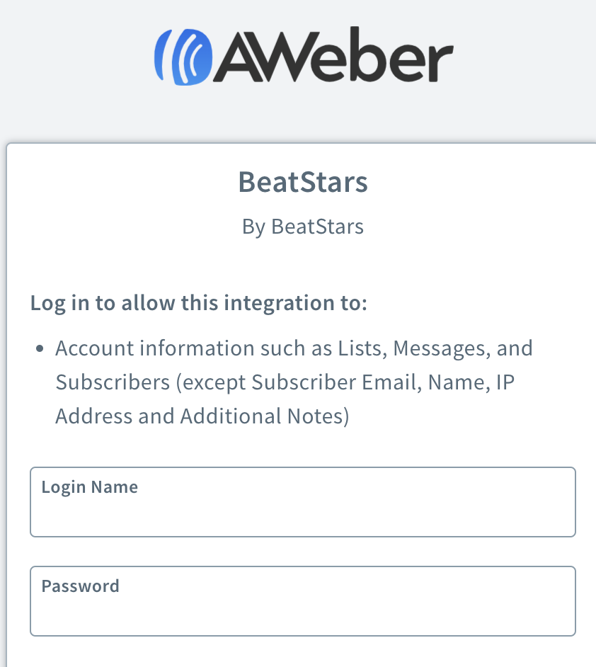 How do I Connect Aweber to my BeatStars Account? (Studio) Search your
